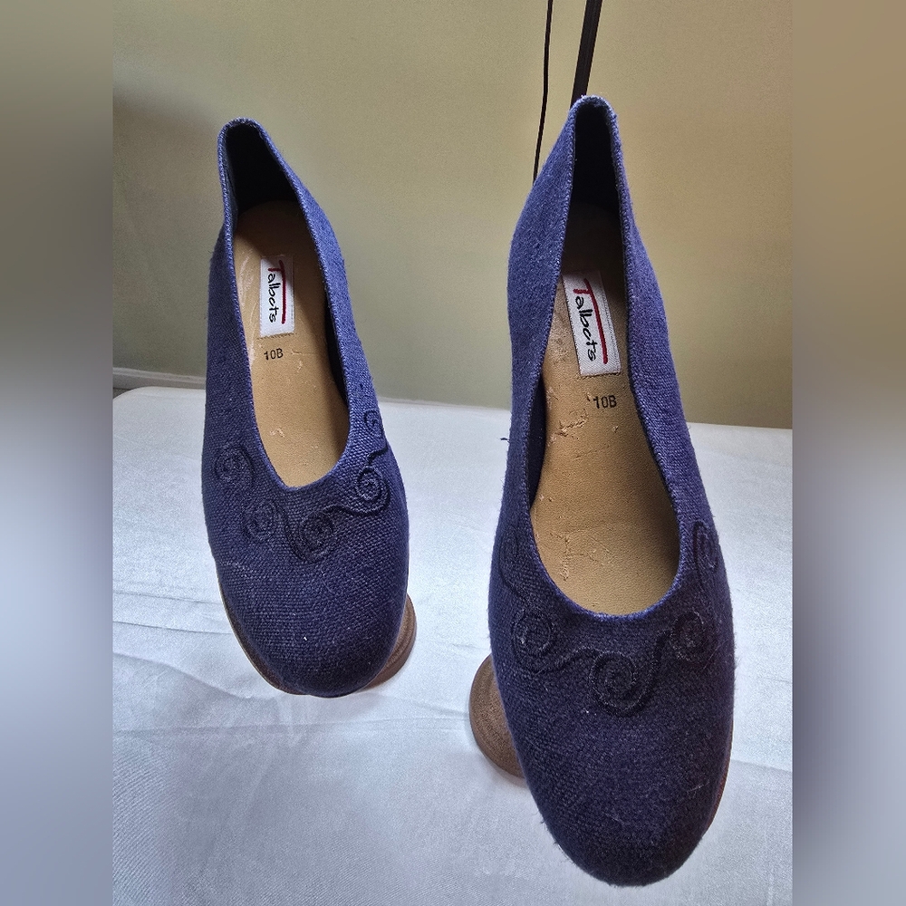 Linen Ballet Flats Leather Sole Gardengirl‎ Scandigirl Cottagecore Old Money